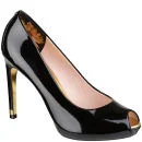 Ted Baker Women's Abesi Patent Open Toe Platform Shoes - Black