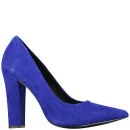 KG Kurt Geiger Women's Calista Suede Heeled Court Shoes - Blue