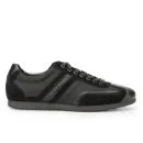 BOSS Green Men's Stiven Suede Trainers - Black Image 1