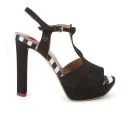 Love Moschino Women's Platform Sandals - Black/White Image 1