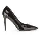KG Kurt Geiger Women's Bailey Leather Point Toe Court Shoes - Black