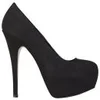 Miss KG Women's Arch Suedette Heeled Platform Court Shoes - Black - Image 1