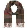 Barbour Unisex New Country Plaid  Scarf - Olive Mix - Image 1