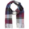 Barbour Unisex Ruthven Plaid Check Scarf - Teal - Image 1