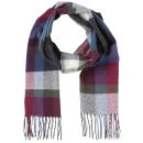 Barbour Unisex Ruthven Plaid Check Scarf - Teal Image 1