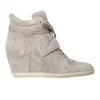 Ash Women's Bowie Suede Wedges Hi-Top Trainers - Stone - Image 1