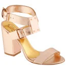 Ted Baker Women's Lissome Block Heeled Sandals - Light Pink/Met Leather