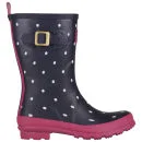 Joules Women's Molly Wellies - Navy Spot Image 1