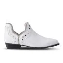 Senso Women's Benny III Croc Leather Ankle Boots - White