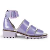 Miista Women's Penny Pearlescent Leather Sandals - Lavender - Image 1
