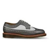 Dr. Martens Women's Windsor Pip Studded Wingtip Brogues - Pewter/White - Image 1