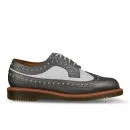 Dr. Martens Women's Windsor Pip Studded Wingtip Brogues - Pewter/White