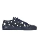 YMC Women's Star Low Canvas Trainers - Navy Image 1