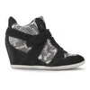 Ash Women's Bisou Ter Wedged Trainers - Black/White Sole - Image 1