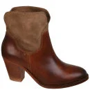H Shoes by Hudson Women's Brock Suede Heeled Cowboy Boots - Tan Image 1