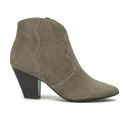 Ash Women's Gang Suede Heeled Ankle Boots - Nut/Taupe Image 1