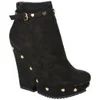 Love Moschino Women's Suede Heeled Boots - Black - Image 1
