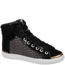 Ted Baker Women's Merip Suede Lace-Up Hi-Top Trainers - Black Image 1