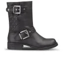 Sam Edelman Women's Bevin Leather Biker Boots - Black