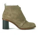 Paul Smith Shoes Women's Barton Suede Heeled Ankle Boots - Desert Silky Suede