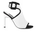 Senso Women's Talia I Croc Leather/Suede Heels - White