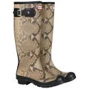 Hunter Women's Carnaby Snake Wellies - Natural Image 1