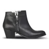 Carvela Women's Scampy Heeled Leather Ankle Boots - Black - Image 1
