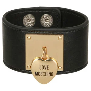 Love Moschino Women's Locket Cuff Bracelet - Black