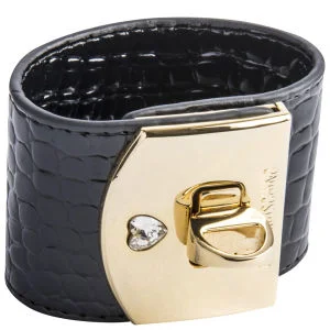 Love Moschino Women's Cuff Bracelet - Black