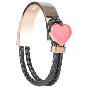 Love Moschino Women's Loveheart Bracelet - Black Image 1