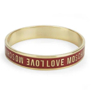 Love Moschino Women's Logo Bracelet - Coral Image 1