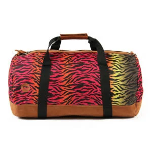 Mi-Pac Hot Zebra Print Duffle Bag - Rainbow