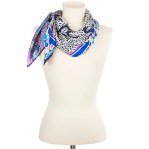 Codello Global Traveller Peace and Love Lion Scarf - Navy Image 1