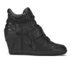 Ash Women's Bowie Ter Leather Hi-Top Wedged Trainers - Black - Image 1