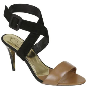 Ted Baker Women's Jolea Heeled Sandals - Tan/Black Suede and Leather