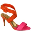 Ted Baker Women's Jolea Heeled Sandals - Orange/Pink Suede and Leather - Image 1