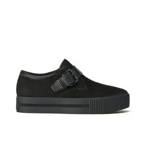 Ash Women's Kiss Bis Buckle Slip-On Suede Trainers - Black Image 1