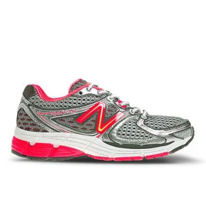New Balance Women's W860SP3 Stability Running Shoes - Silver/Pink