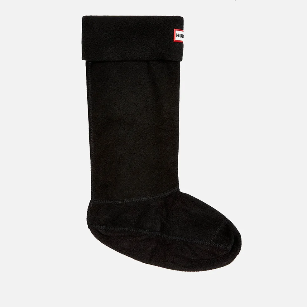 Hunter Unisex Fleece Welly Socks - Black Image 1