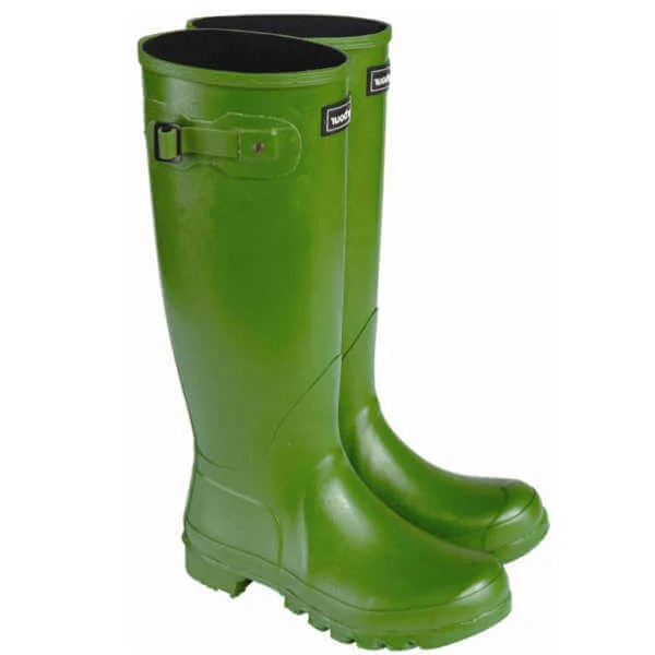 Barbour Women's Town and Country Wellington Boots - Grasshopper Green Image 1
