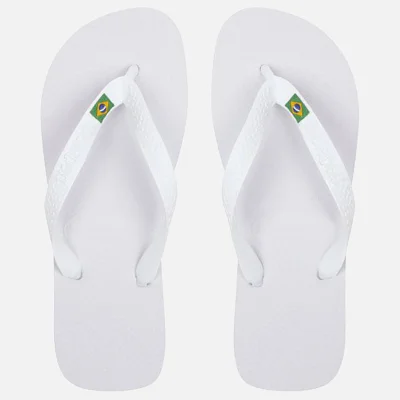 Havaianas Men's Brasil Logo Flip Flops - White