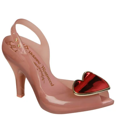 Vivienne Westwood for Melissa Lady Dragon Heeled Sandals - Lychee/Red