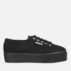 Superga Women's 2790 ACOTW Linea Up and Down Flatform Trainers - Full Black - Image 1