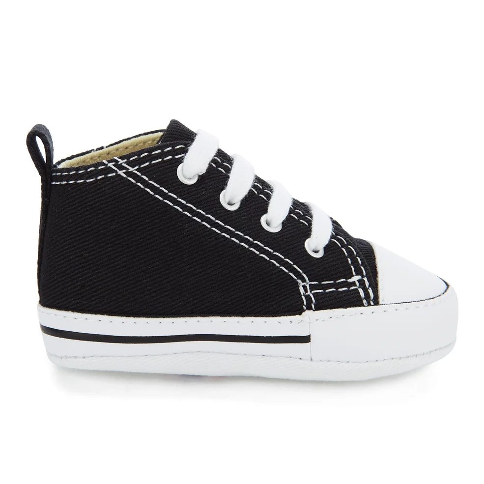 Converse Babies' Chuck Taylor All Star Hi-Top Trainers - Black/White Image 1