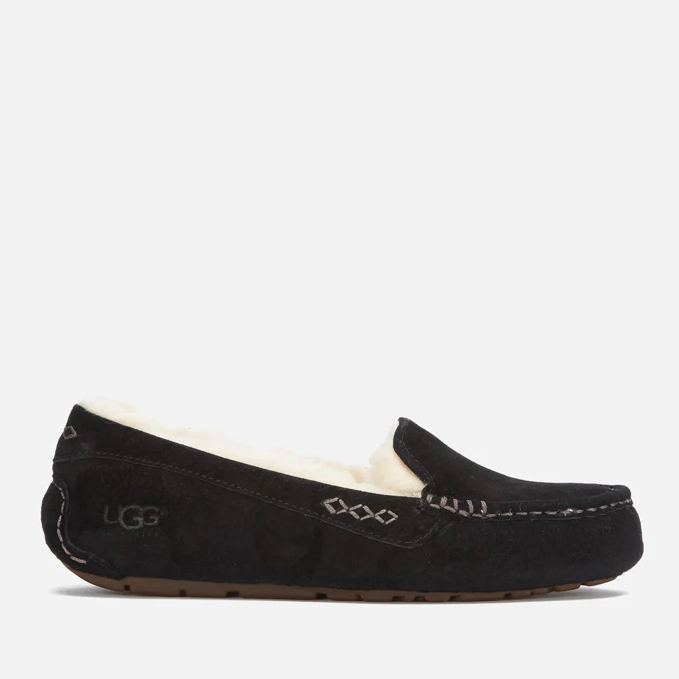 UGG Women's Ansley Moccasin Suede Slippers - Black Image 1