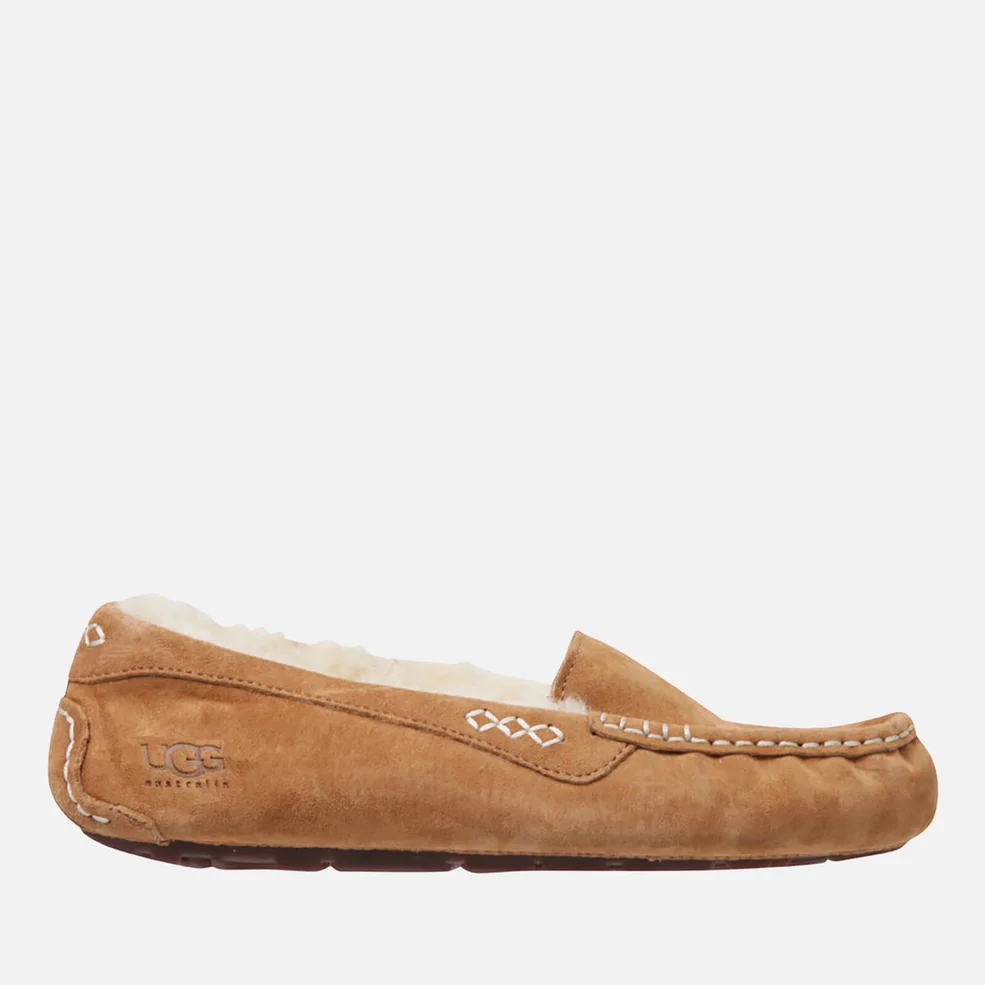 UGG Women's Ansley Moccasin Suede Slippers - Chestnut Image 1