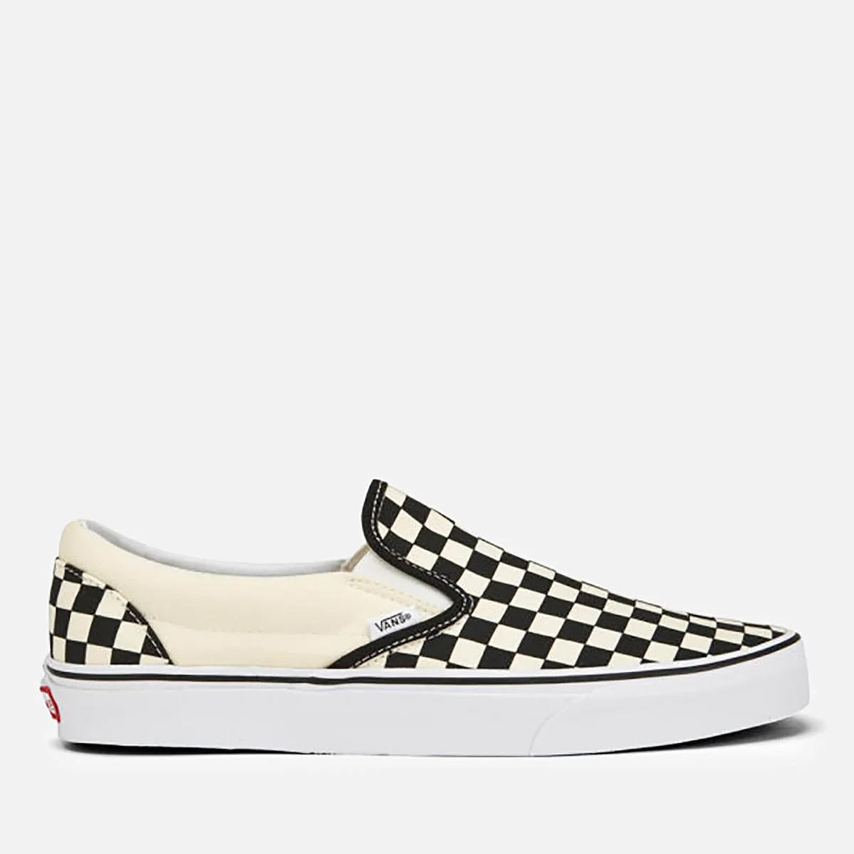 Vans Classic Slip-On Trainers - Black/White Checkerboard Image 1