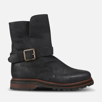 Hudson London Women's Tatham Calf Leather Buckle Boots - Black