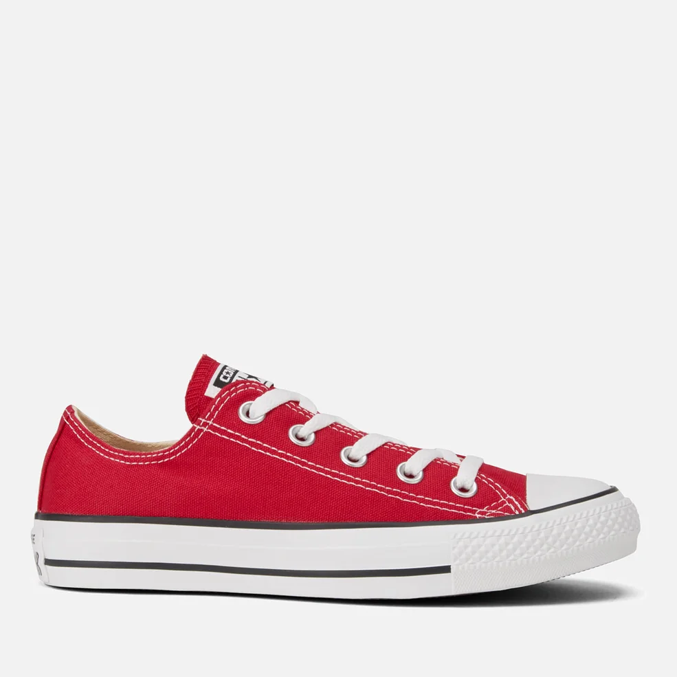 Converse Chuck Taylor All Star Ox Canvas Trainers - Red Image 1
