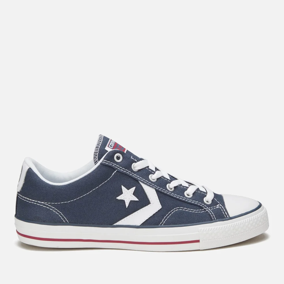 Converse Men's Cons Star Player Canvas Trainers - Navy/White Image 1